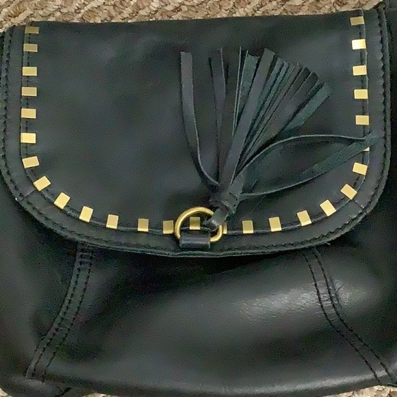 The Sak Black Serrano Leather Saddle Bag (Preowned) - Picture 5 of 9